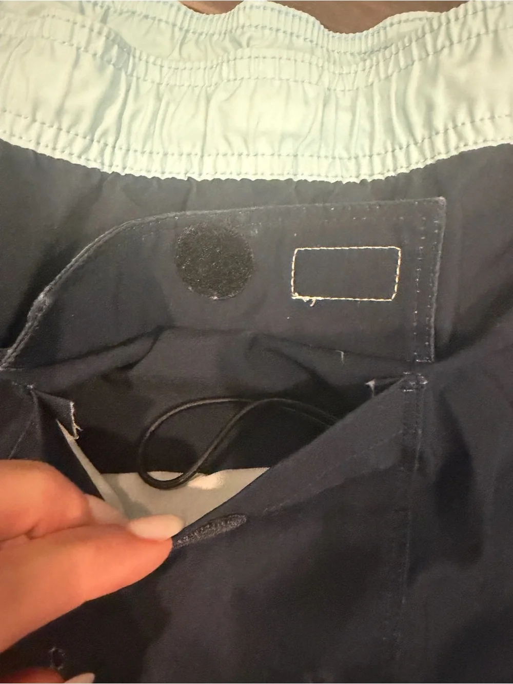 BYLT Basics Coastal Boardshorts Men’s Large Navy Blue Colorblock Swim Shorts